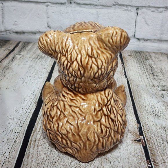 Vintage Gilner California Art Pottery Bear Piggy Bank 505 - Picture 3 of 6